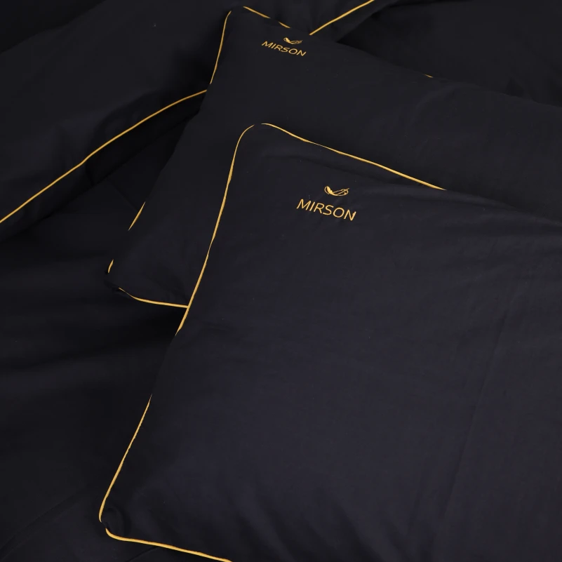 Комплект постільної білизни Ranforce Elite Corner 16-9000 Black Stone" - 5