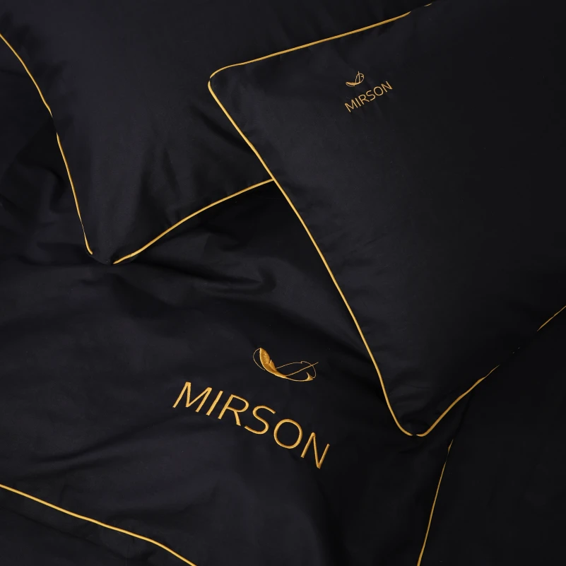 Комплект постільної білизни Ranforce Elite Corner 16-9000 Black Stone" - 4