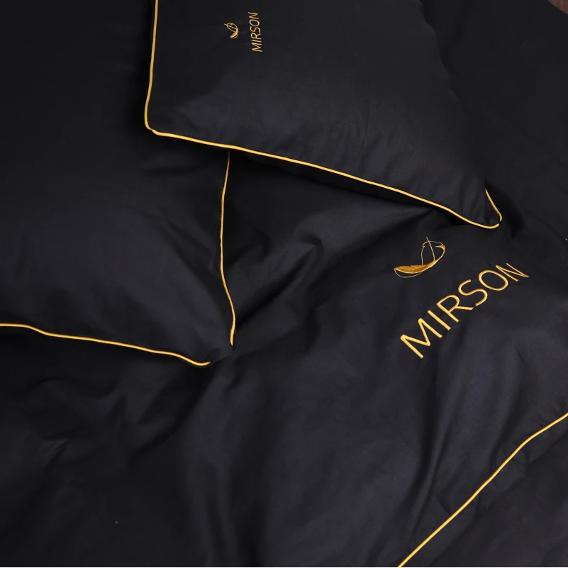 Комплект постільної білизни Ranforce Elite Corner 16-9000 Black Stone" - 2