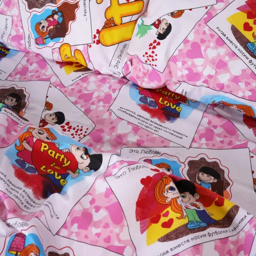 Комплект постельного белья Бязь 17-0109 Love - 2