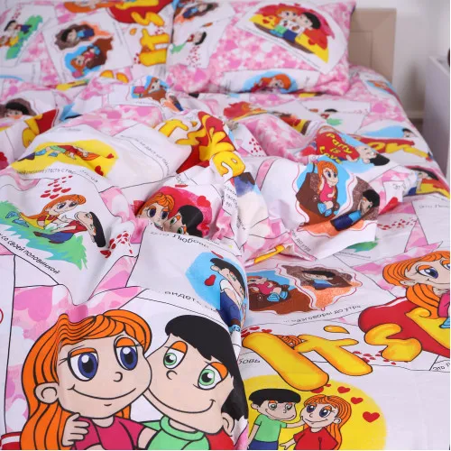 Простынь MirSon Ranforce Elite 17-0109 Love