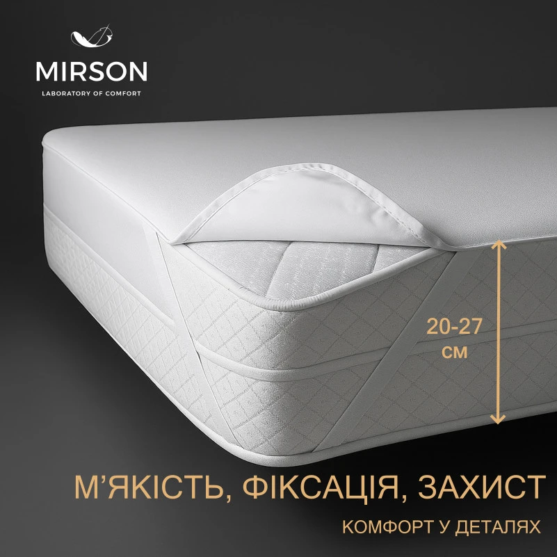 Наматрасник Light №214 (трикотажный водонепроницаемый на резинке по углам) - 1