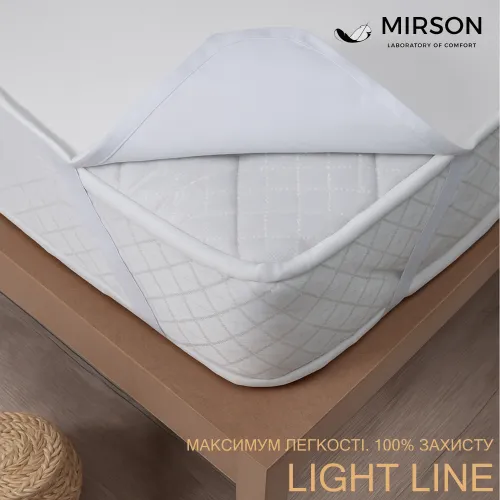 Наматрацник Light №214 ( трикотажний водонепроникний на гумці по кутах) - 5