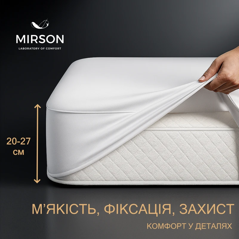 Наматрацник Light №215 (трикотажний водонепроникний на гумці по периметру) - 1