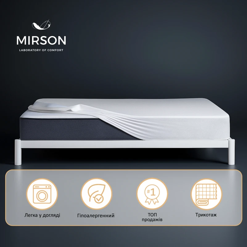 Наматрацник Light №215 (трикотажний водонепроникний на гумці по периметру) - 4