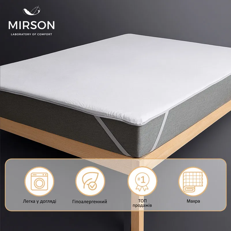 Наматрацник Terry Waterproof №217 (махровий водонепроникний на резинці по кутах) - 3