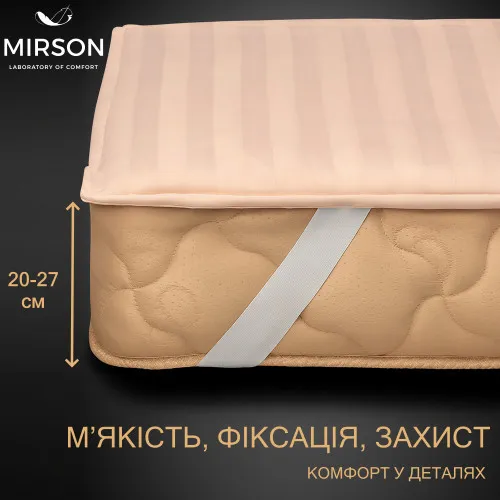 Наматрасник №605 Carmela Bamboo (обычный с резинкой по углам)