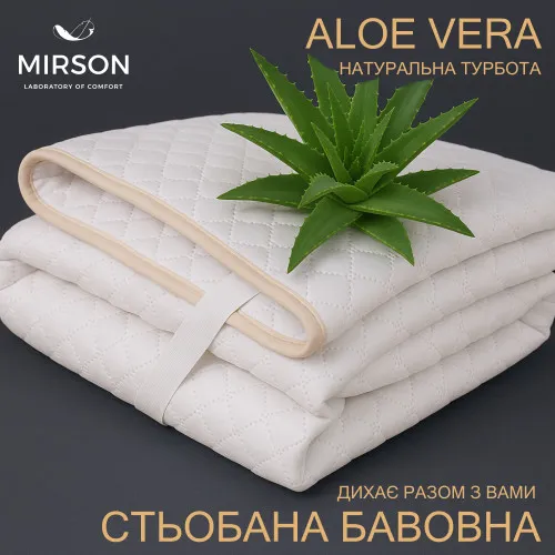 Наматрацник №5009 Exclusive Line Antiallergic Aloe Vera (звичайний на гумці по кутах)
