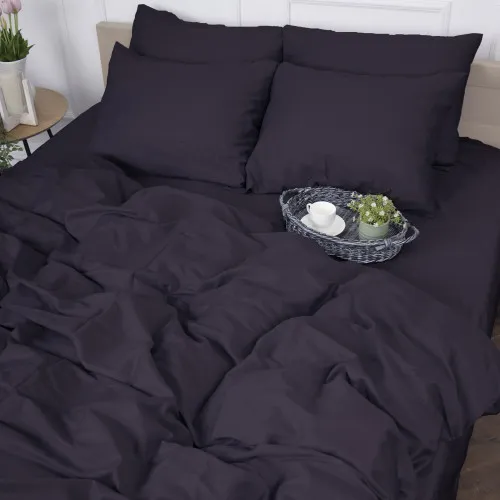 Пододеяльник сатиновый 0055 Black Pearl