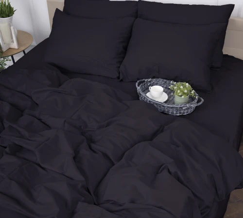 Підковдра  Сатин "0848 Blue Black"