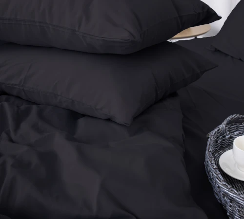 Комплект постільної білизни Сатин "0848 Blue Black"