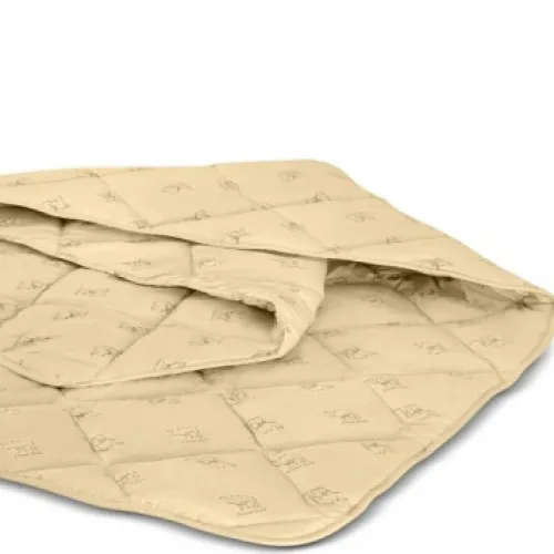 Одеяло шерстяное Camel №022 шерсть тик (летнее)