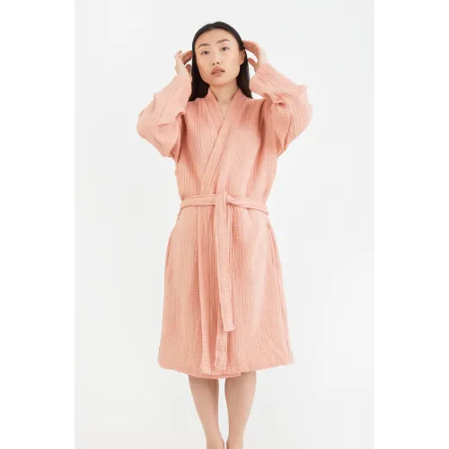 Халат С №602 Muslin robe Powdery - 3