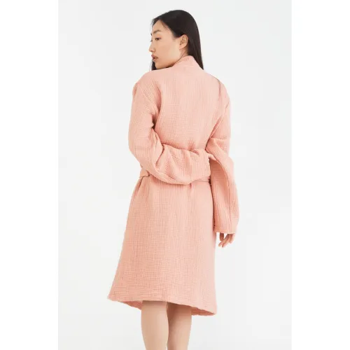 Халат С №602 Muslin robe Powdery - 5
