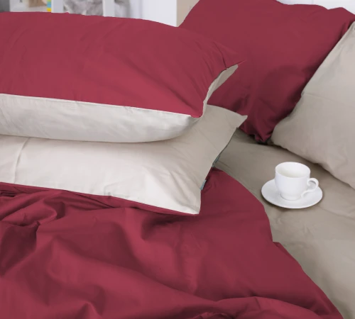 Комплект постельного белья Сатин 0847 + 0840 Ruby