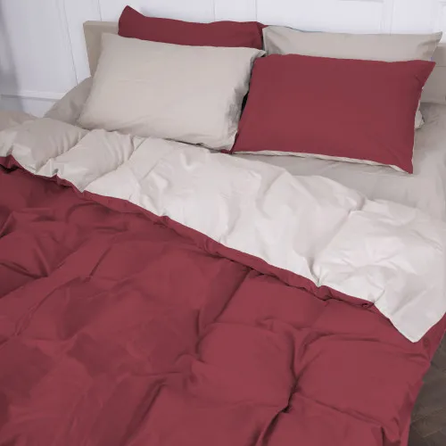 Підковдра Сатин 0847 + 0840 Ruby