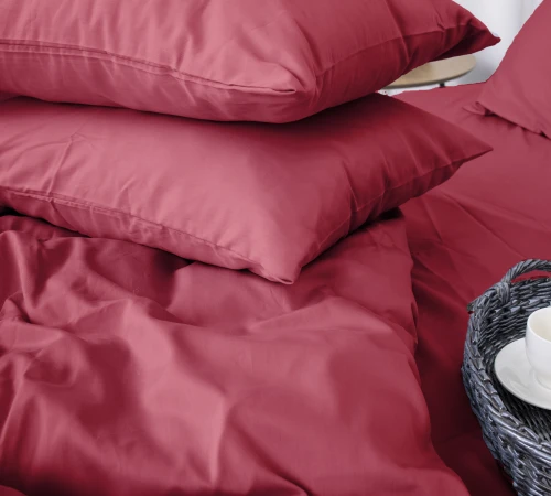 Комплект постельного белья Сатин "0847 Tomato"