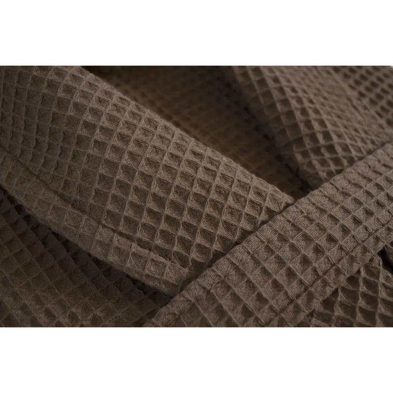 Халат С №301 Waffle robe Brown - 8