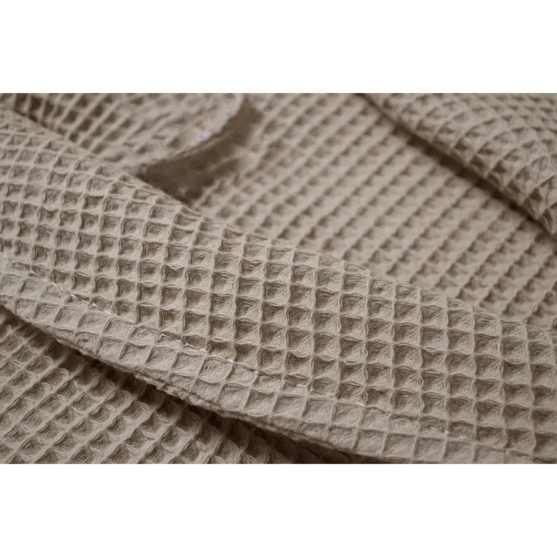 Халат С №302 Waffle robe Beige - 8