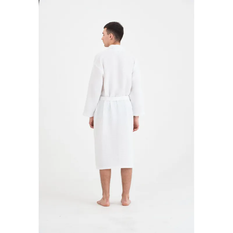 Халат С №303 Waffle robe White - 5