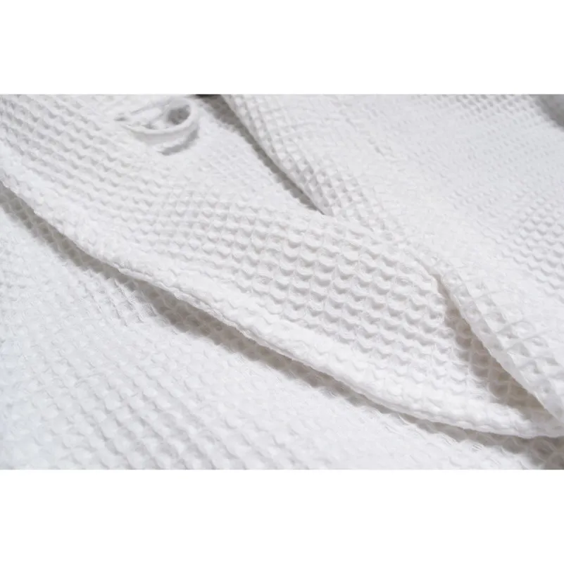 Халат С №303 Waffle robe White - 9