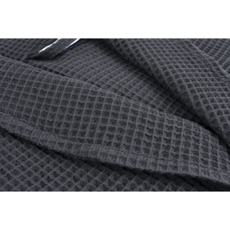 Халат С №300 Waffle robe antrasit - 8