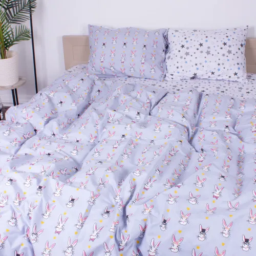 Пододеяльник MirSon Ranforce Elite 17-0527 Bunnies - 2