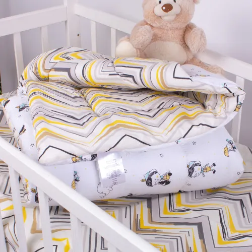 Ковдра антиалергенна №3802 Kids Time 18-0003 Pinokio бязь (зимова)