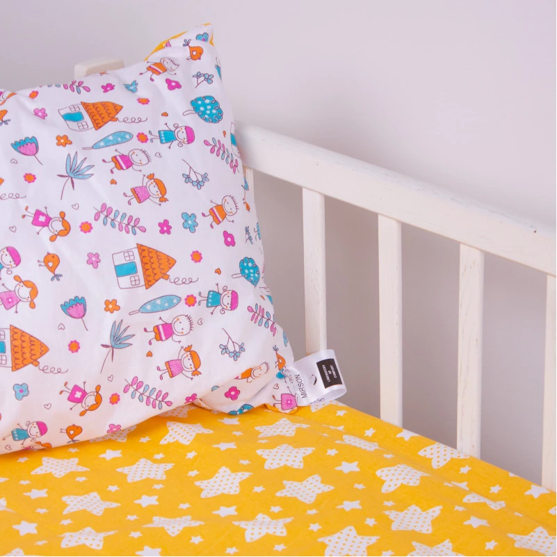 Подушка антиаллергенная №3801 Kids Time 18-0002 Sweet Home EcoSilk бязь (низкая) - 1