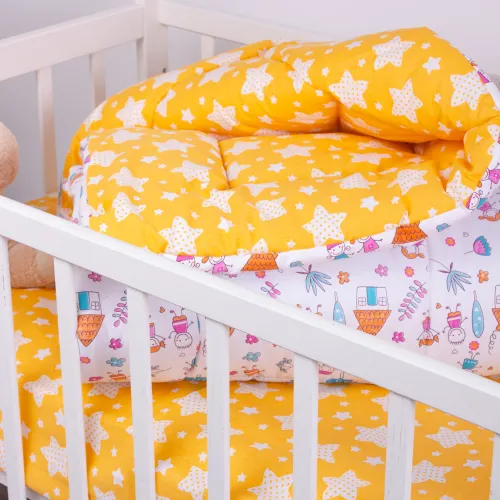 Ковдра антиалергенна №3801 Kids Time 18-0002 Sweet Home бязь (зимова) - 3