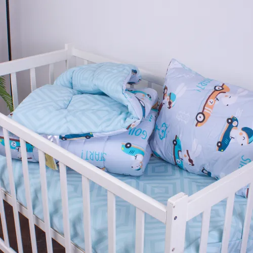 Набір дитячий зима №3807 Kids Time 18-0008 Bunny Races (EcoSilk) - 2