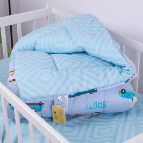 Ковдра антиалергенна зима №3807 Kids Time 18-0008 Bunny Races (EcoSilk)