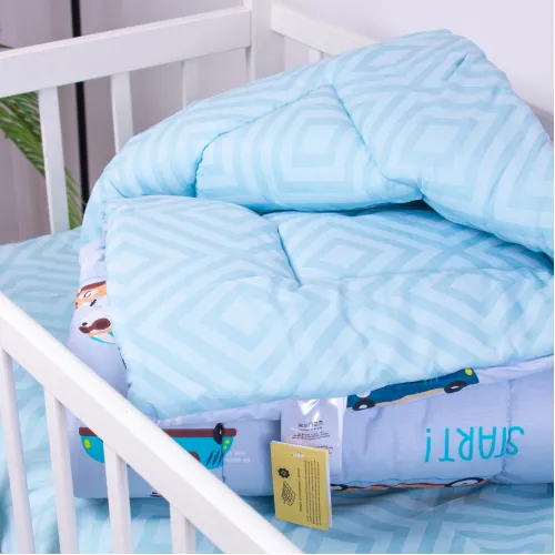 Ковдра антиалергенна зима №3807 Kids Time 18-0008 Bunny Races (EcoSilk) - 2