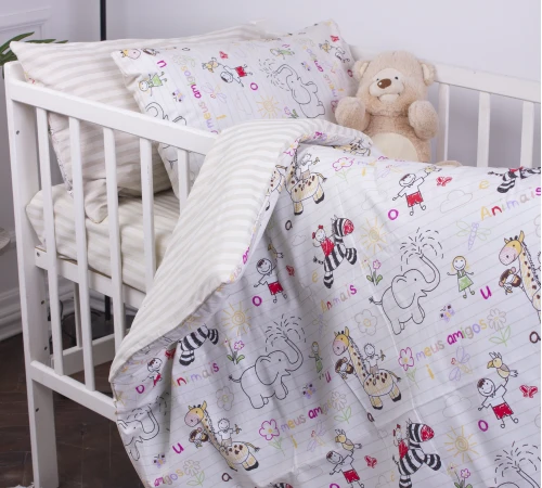 Дитячий комплект постільної білизни Ranforce Elite Kids Time 19-0001 Animais