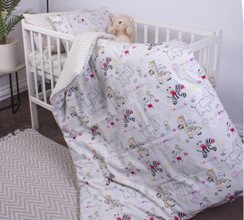 Дитячий комплект постільної білизни Ranforce Elite Kids Time 19-0001 Animais - 2