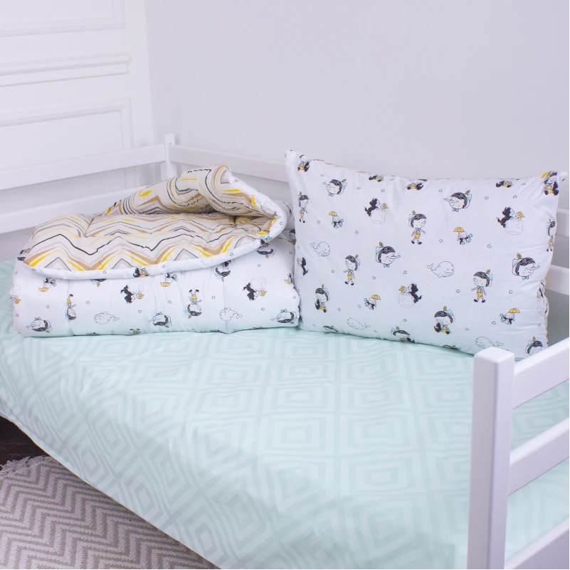 Набір №3821 Kids Time 18-0003 Pinokio (Бавовна) (ковдра + подушка середня) - 1