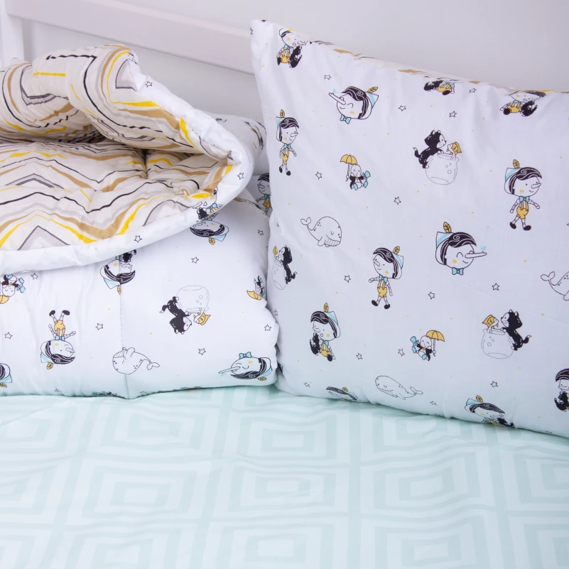 Набір №3821 Kids Time 18-0003 Pinokio (Бавовна) (ковдра + подушка середня)