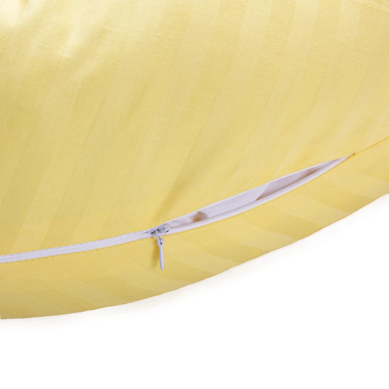 Подушка для беременных и кормления №10129 Satin Stripe 30-0003 Intense Yellow EcoSilk сатин - 7