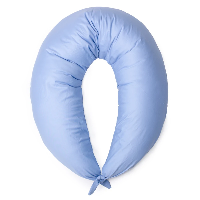 Подушка для беременных и кормления №10220 Satin 0842 Light Blue EcoSilk сатин