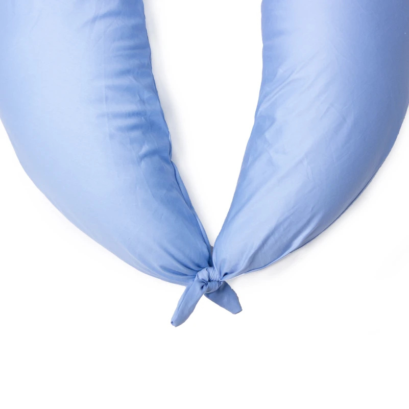 Подушка для беременных и кормления №10220 Satin 0842 Light Blue EcoSilk сатин - 6