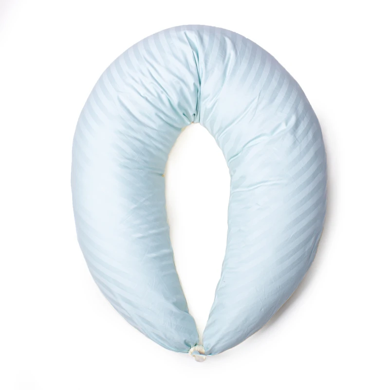 Подушка для беременных и кормления №10160 Satin Stripe 30-0014 + 30-0002 Fleshly EcoSilk сатин - 6