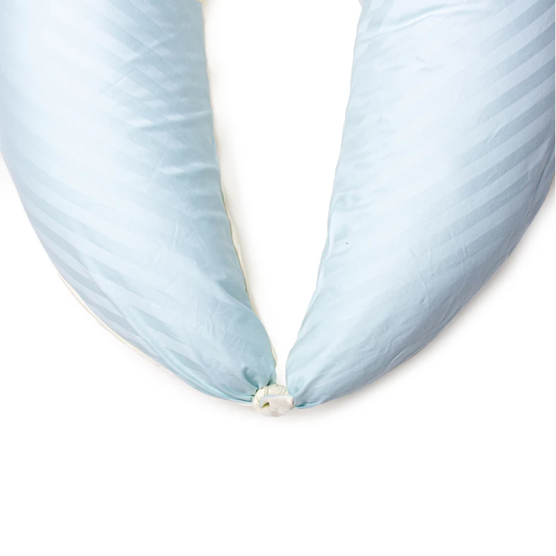 Подушка для беременных и кормления №10160 Satin Stripe 30-0014 + 30-0002 Fleshly EcoSilk сатин - 7