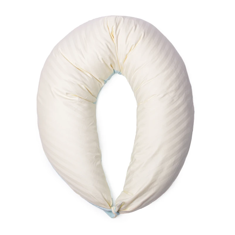 Подушка для беременных и кормления №10160 Satin Stripe 30-0014 + 30-0002 Fleshly EcoSilk сатин - 5