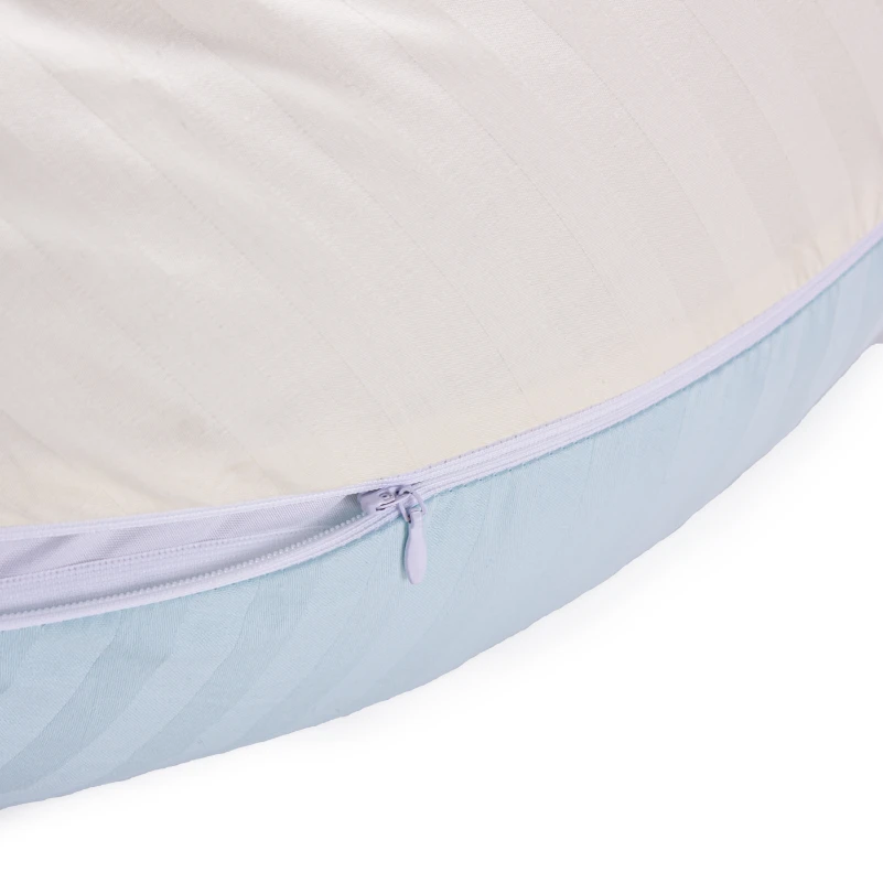 Подушка для беременных и кормления №10160 Satin Stripe 30-0014 + 30-0002 Fleshly EcoSilk сатин - 8