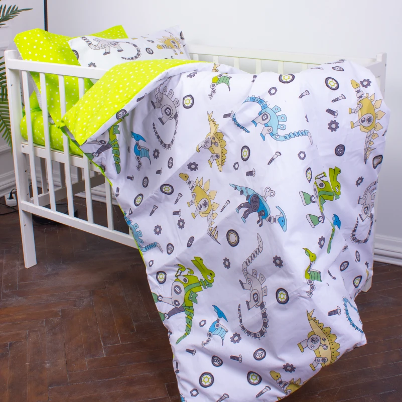 Комплект постільної білизни Бязь Kids Time 17-0576 Dinosaur robot - 5