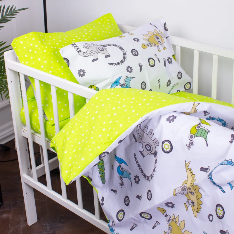 Комплект постільної білизни Бязь Kids Time 17-0576 Dinosaur robot - 4