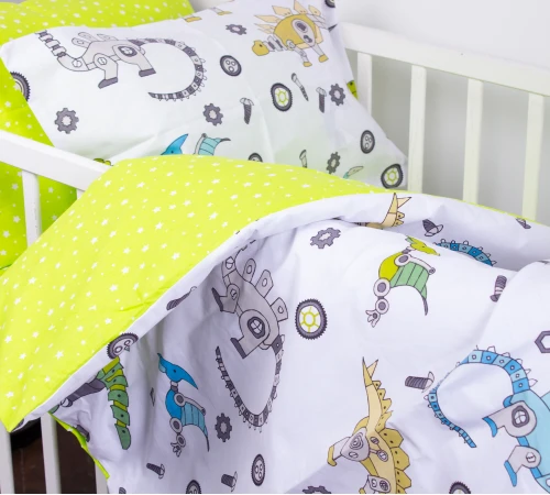 Підковдра дитяча Бязь Kids Time 17-0576 Dinosaur robot - 2