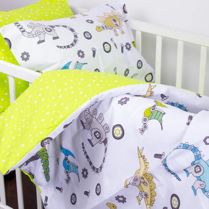 Комплект постільної білизни Бязь Kids Time 17-0576 Dinosaur robot - 3