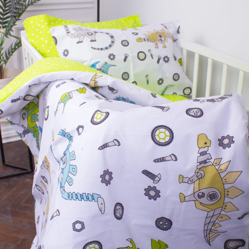 Комплект постільної білизни Бязь Kids Time 17-0576 Dinosaur robot - 2