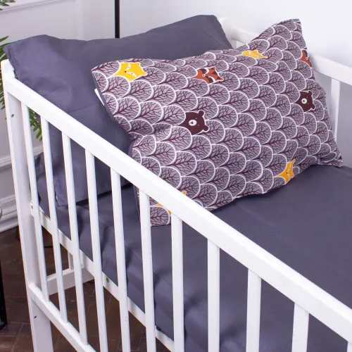 Наволочка Бязь Kids Time 17-0526 Fabulous forest grey